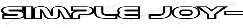 simple joy字体转换